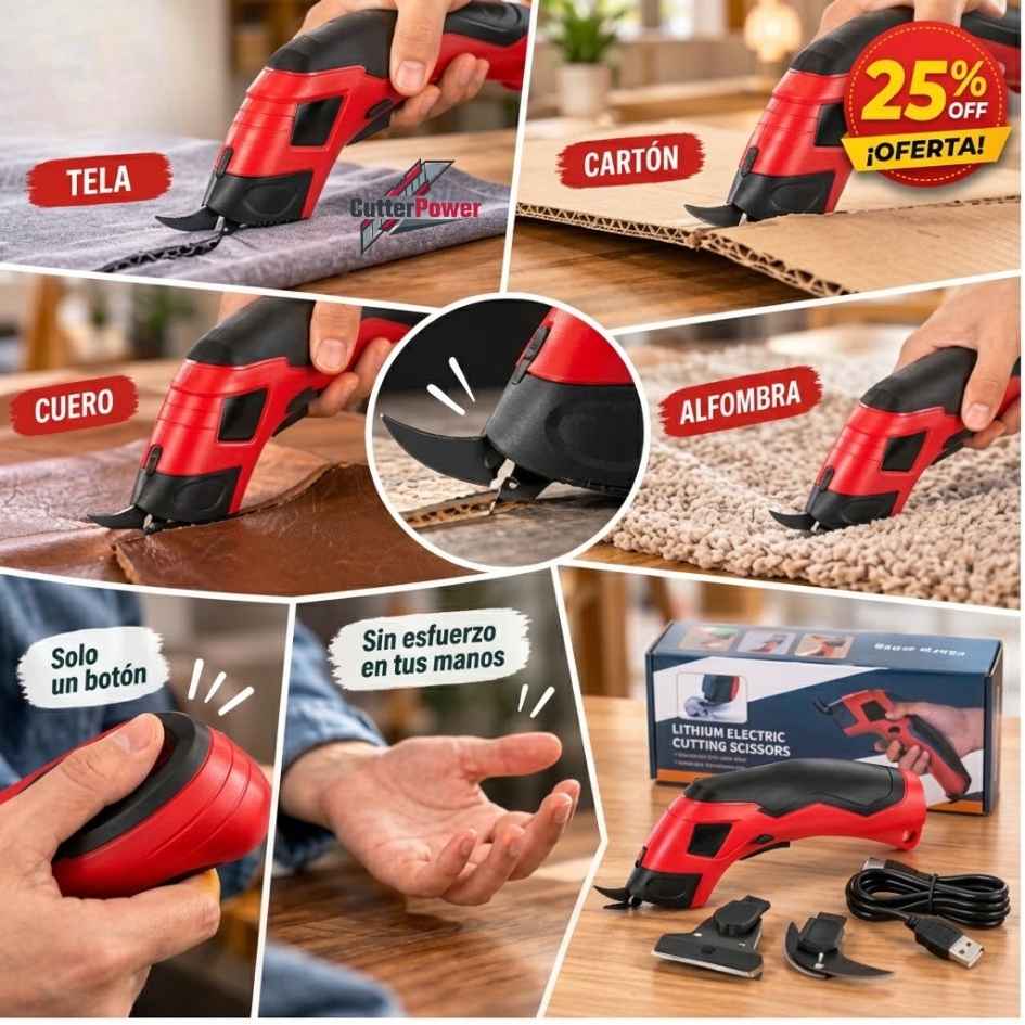 CutterPower  - Tijera Eléctrica Inalambrica - Oferta 25% Off