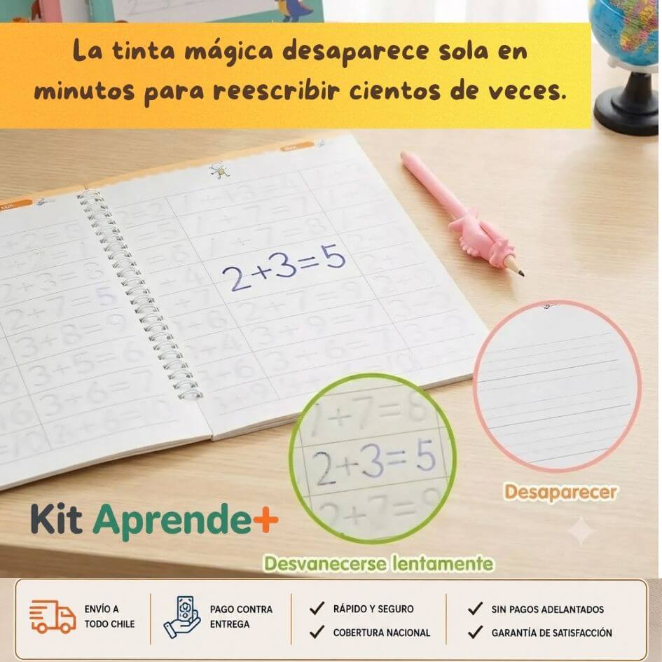 Kit Aprende+ - El set de caligrafía reutilizable que dura 100 veces más.