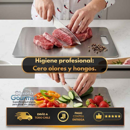 Shield Gourmet - Superficie quirúrgica para picar fácil de limpiar
