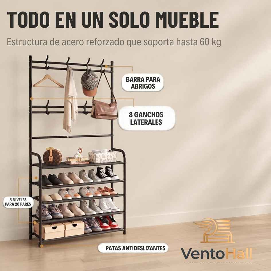 VentoHall™ - Zapatero Organizador Colgador de 5 Niveles- Oferta 25% OFF