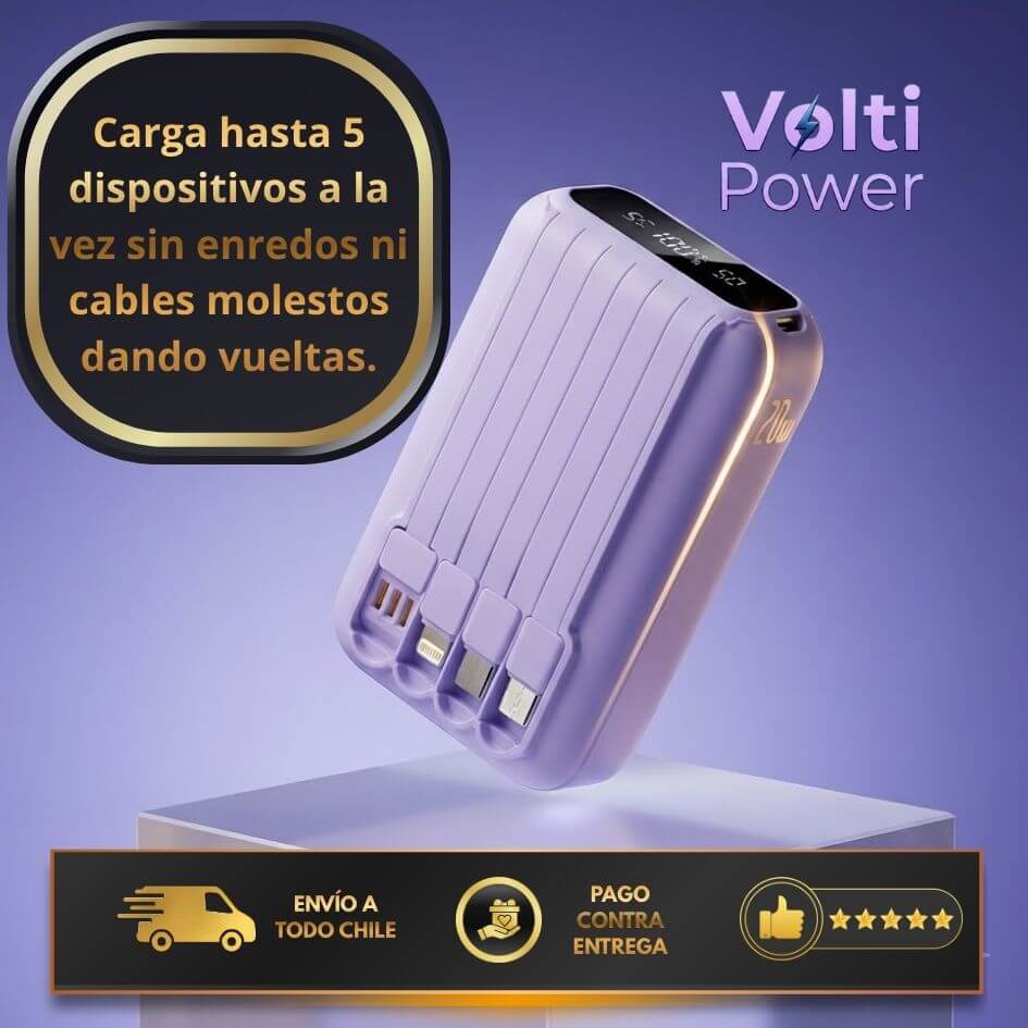VoltiPower - Carga segura y múltiple, estés donde estés