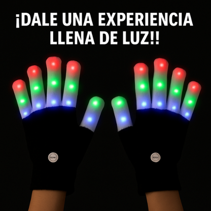 Guantes Mágicos LED "PACK X2" – Juguete Luminoso Interactivo – Sorprende a tus hijos con horas de diversión sin pantallas desde el primer uso