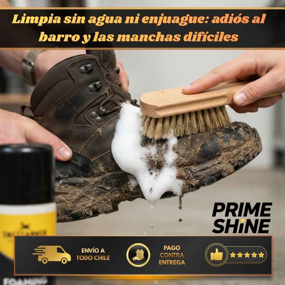 PrimeShine - Limpieza profunda y segura para tus zapatillas