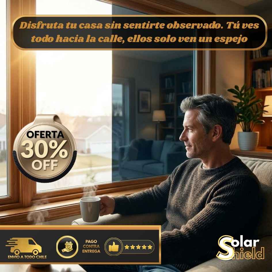 SolarShield - Bloquea el calor y baja tu cuenta de luz - Anti Rayos Uv - 60cm X 5metros