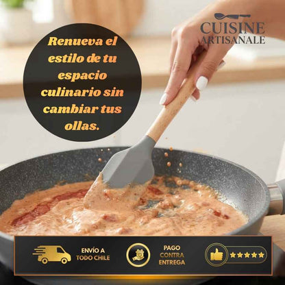 Cuisine Artisanale -el set de 19 piezas que unifica, ordena y protege tus ollas con elegancia instantánea.