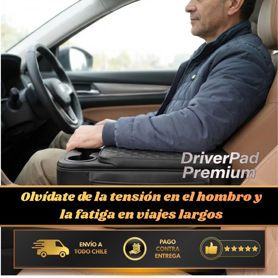 DriverPad Premium - Descanso para tus brazos al conducir