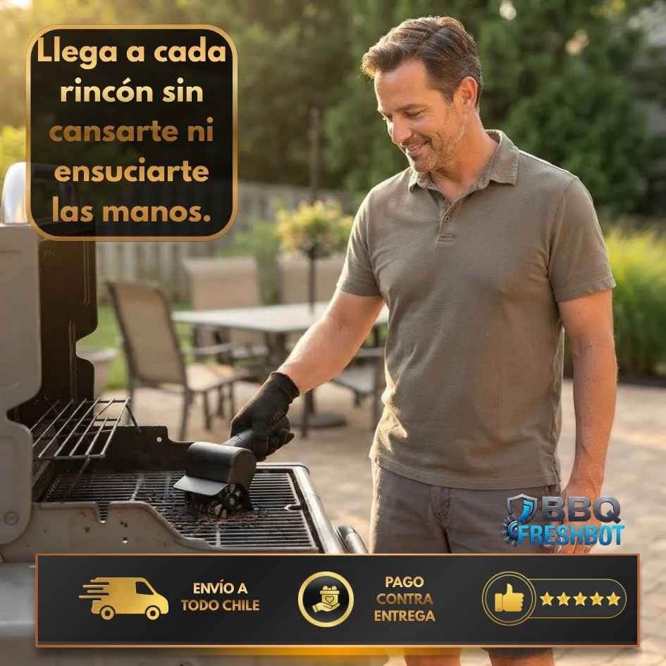 BBQ FreshBot - Tu parrilla como nueva en minutos - Más 12 pares de Guantes de REGALO
