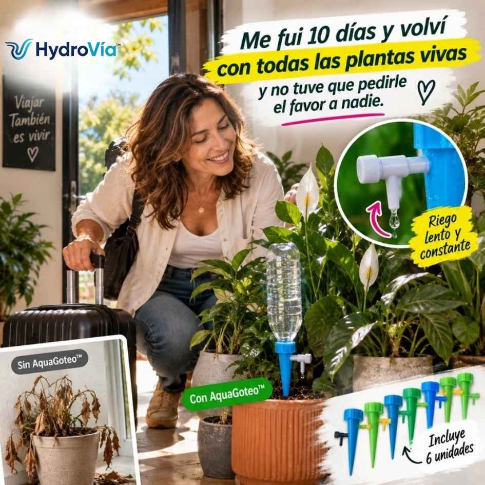 HydroVía™ - Estacas de riego por goteo- Oferta Pack X6