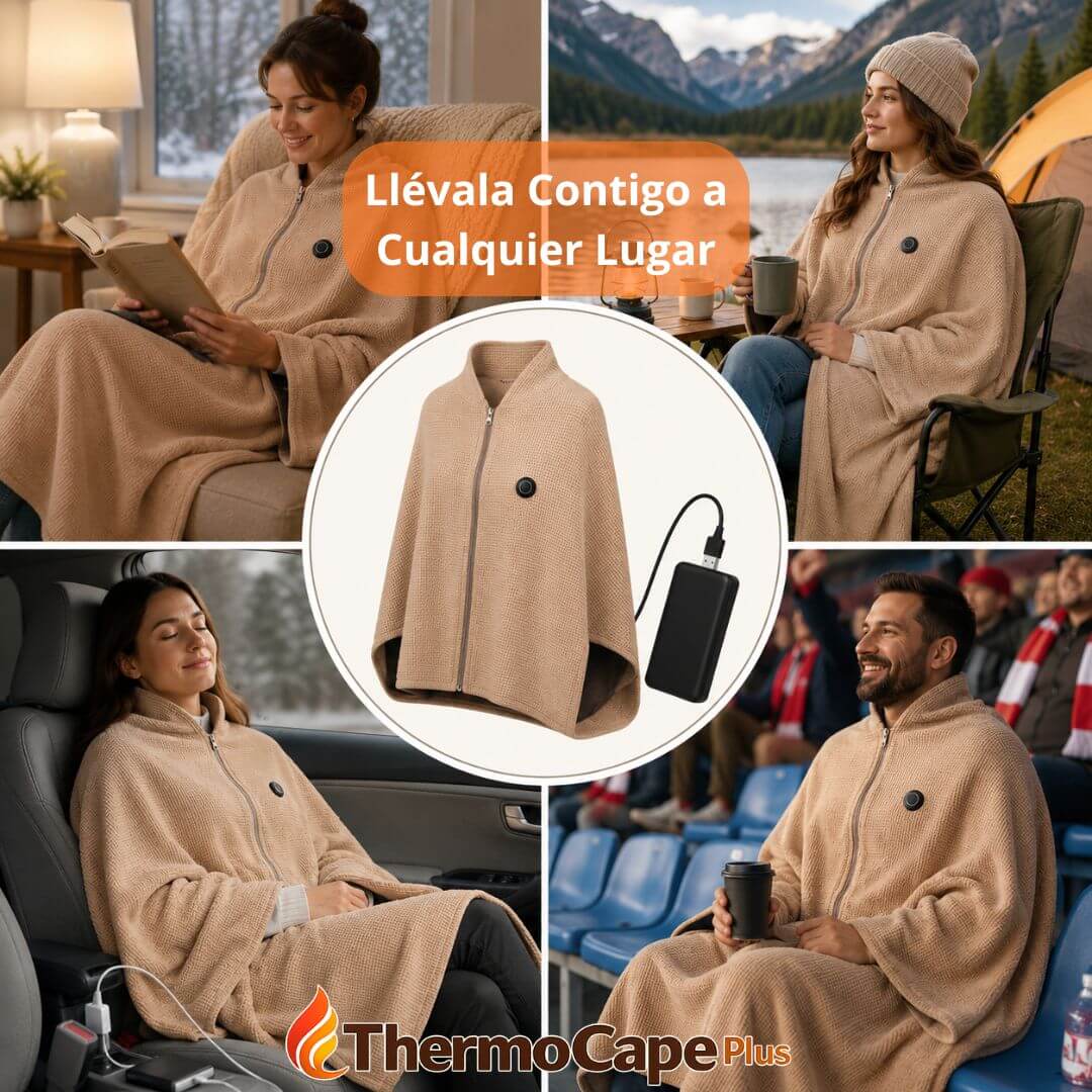 ThermoCape Plus™ - Lleva Calor Portátil Contigo Donde Más lo Necesites