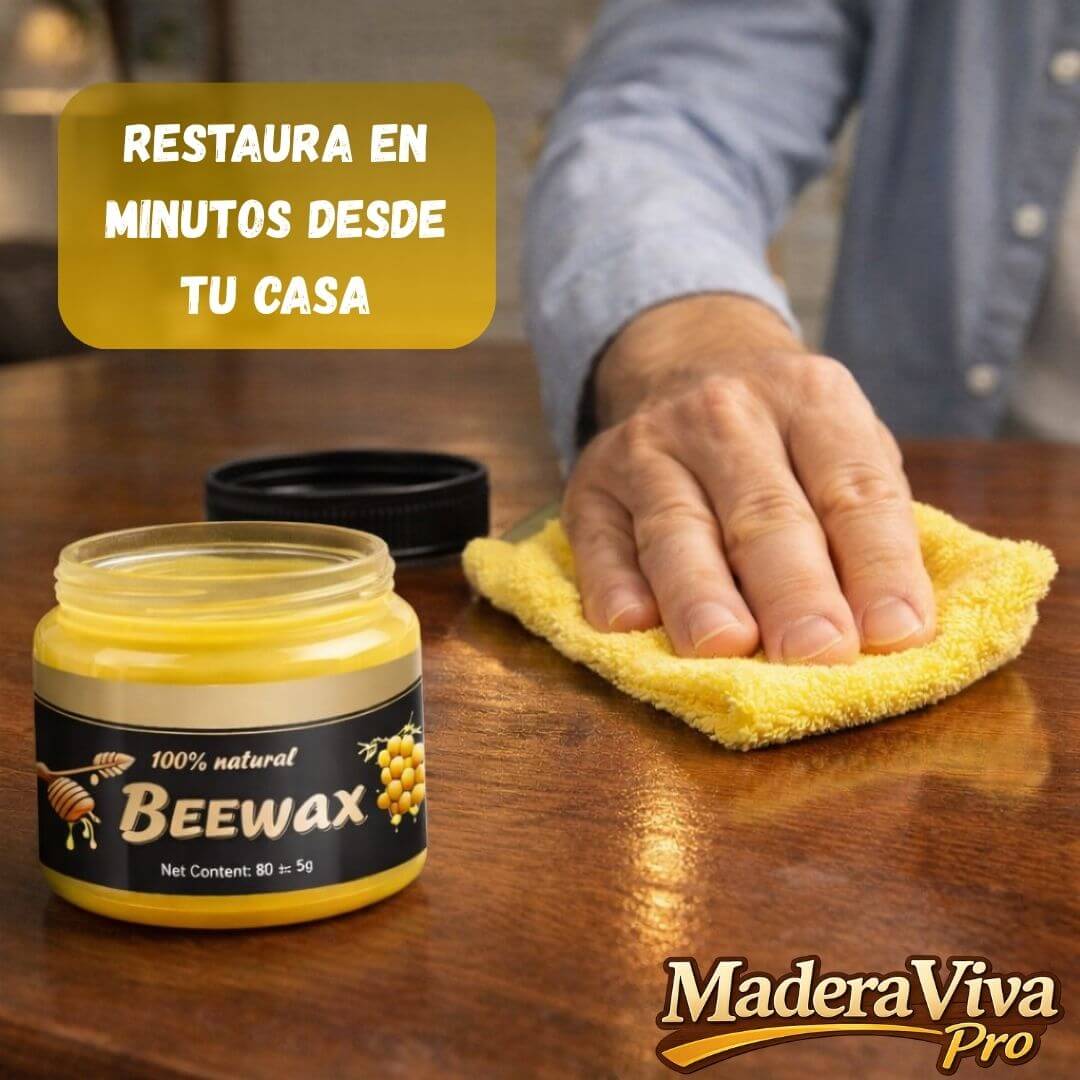 MaderaViva Pro – Cera Restauradora de Madera que Recupera el Brillo sin comprar muebles nuevos