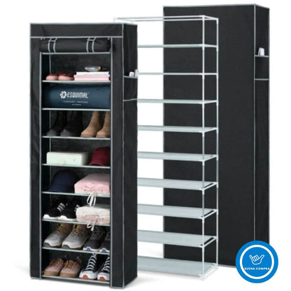 OrdenMax con 40% OFF - Zapatero Organizador Vertical de 10 Niveles - Transforma el desorden en un espacio limpio y funcional