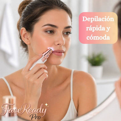 FaceReady Pro - Depiladora Facial, Cejas y Nariz - Retoca tu apariencia de forma rápida y cómoda donde estés