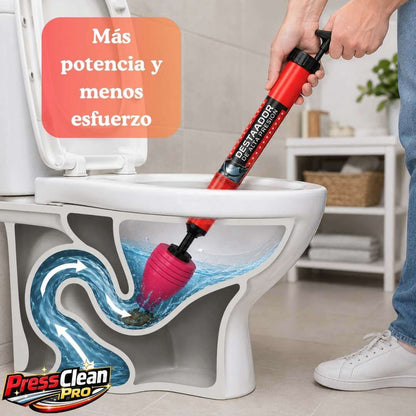 PressClean Pro – Elimina Obstrucciones Difíciles sin Llamar al Gasfiter
