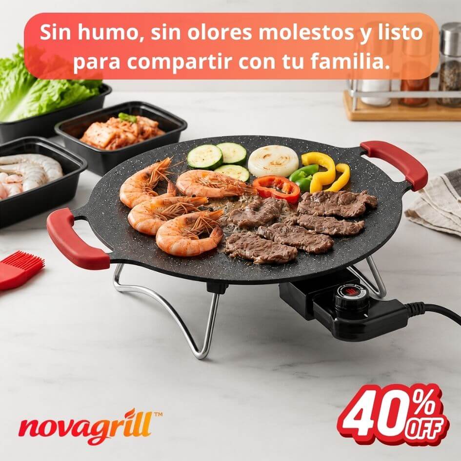 NovaGrill™  - Asados en casa sin humo