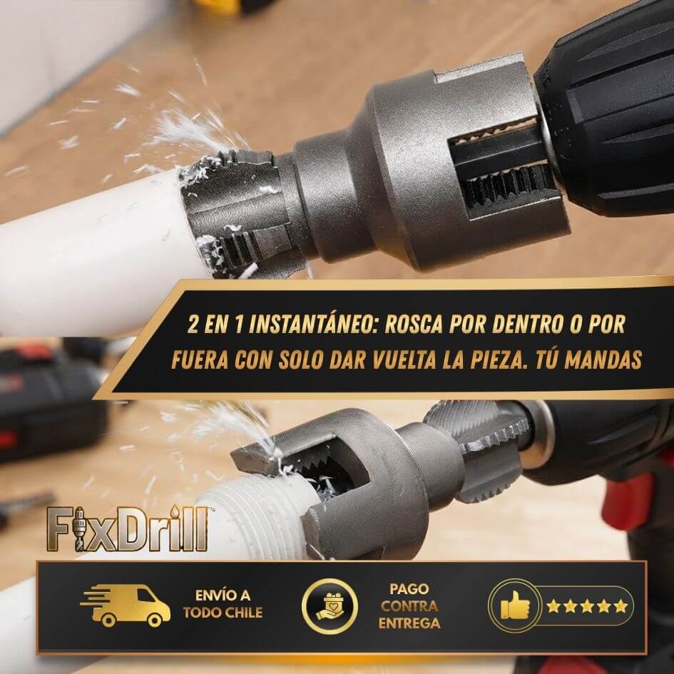 FixDrill™ - Conecta tus tubos de PVC sin llamar al gásfiter