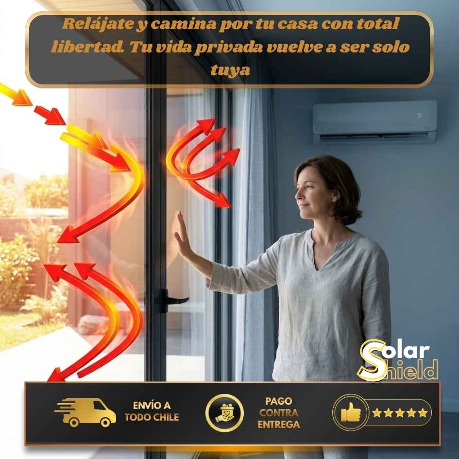 SolarShield - Bloquea el calor y baja tu cuenta de luz - Anti Rayos Uv - 60cm X 5metros
