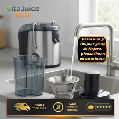 VitaJuice 800 - Jugos frescos y naturales listos en segundos, sin ensuciar tu cocina