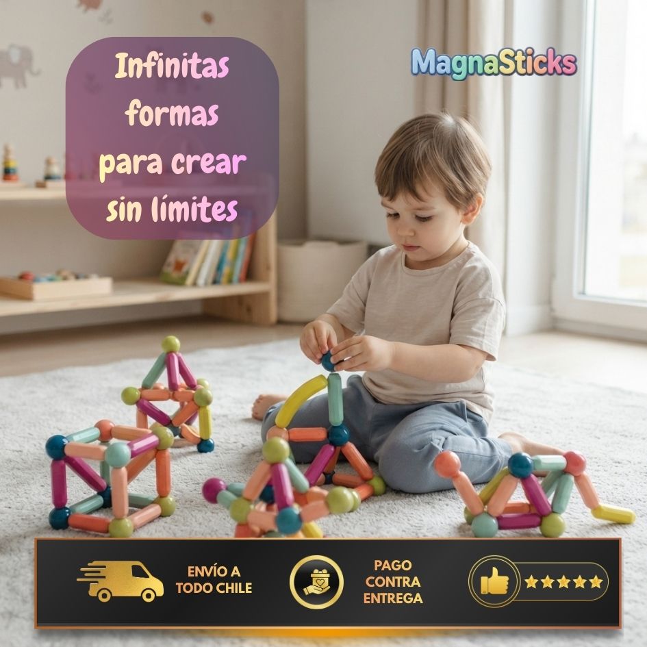 MagnaSticks - Construye la creatividad de tus hijos sin pantallas
