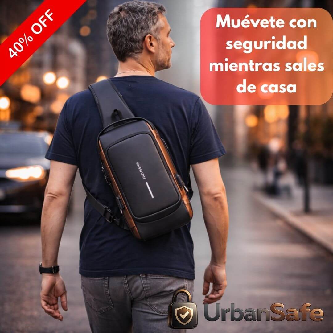 UrbanSafe - Mochila Impermeable Anti Robo USB - Protege tus pertenencias mientras te mueves por la ciudad con mayor tranquilidad