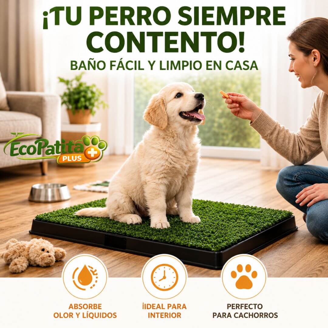 EcoPatitas Plus - Enseña a tu Mascota a Ir al Baño Dentro de Casa sin Ensuciar