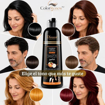 ColorRenew Pro™ - Cubre tus Canas en Minutos Mientras Lavas tu Cabello