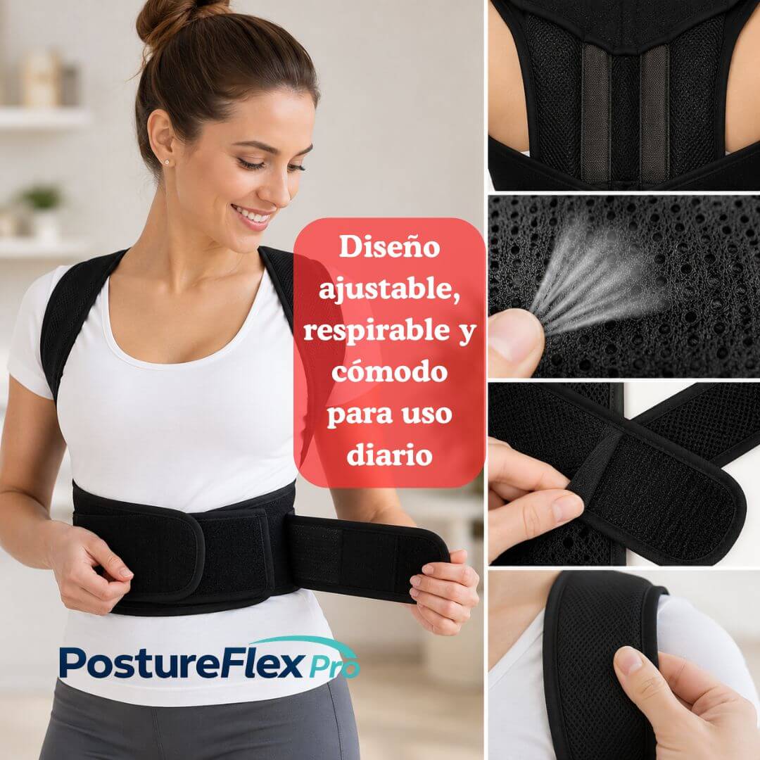 PostureFlex Pro - Ayuda a Mantener una Postura Más Cómoda Cada Día