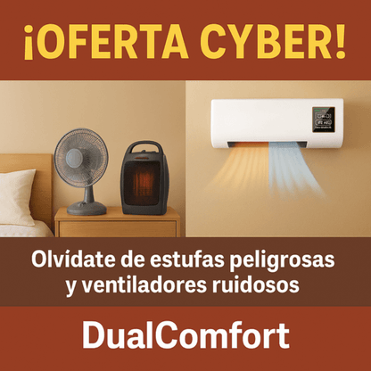 DualComfort ¡OFERTA CYBER! – Control de Clima Compacto – Regula tu Espacio en Minutos Sin Estufas ni Ventiladores