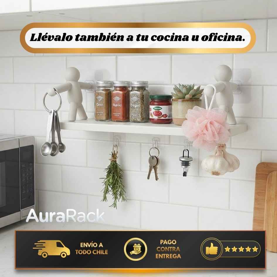 AuraRack - Orden total en tus paredes sin taladrar