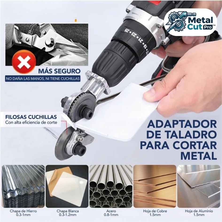 MetalCut Pro™ - CORTADOR DE PLACAS PARA TALADRO - Oferta 25%OFF