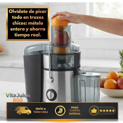 VitaJuice 800 - Jugos frescos y naturales listos en segundos, sin ensuciar tu cocina