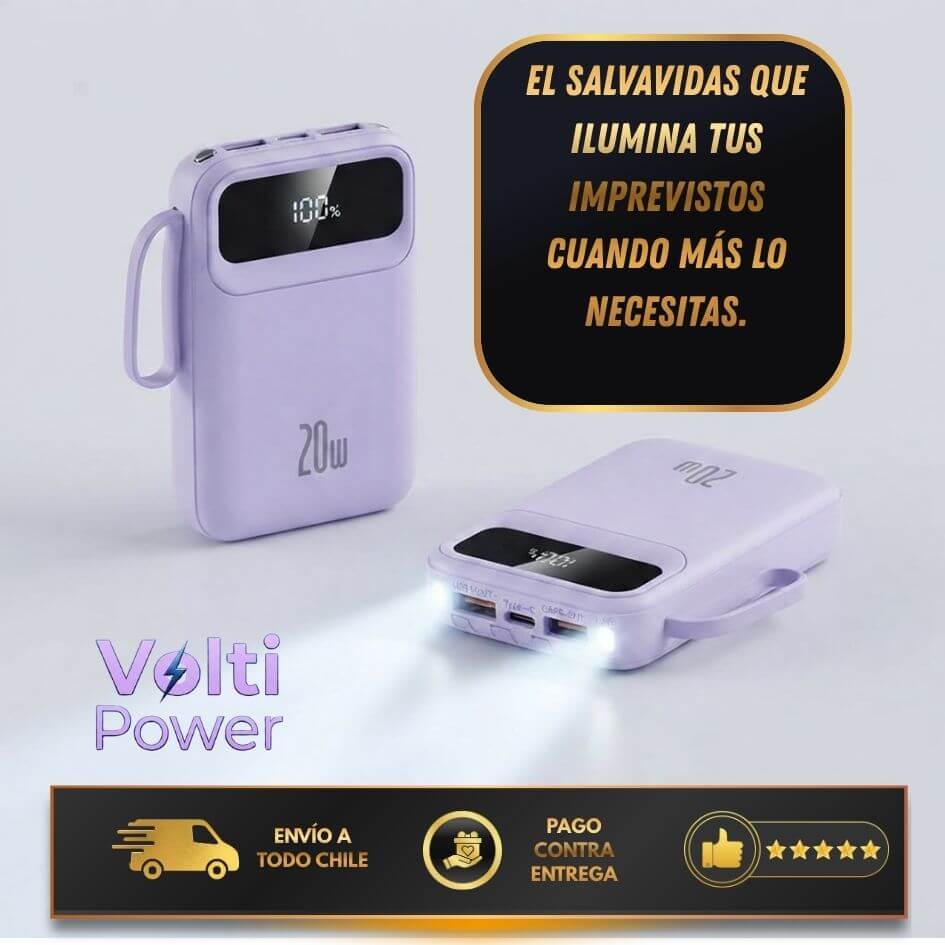 VoltiPower - Carga segura y múltiple, estés donde estés