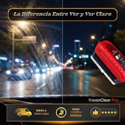 VisionClear Pro - Elimina la grasa y lluvia del parabrisas para una visión nítida al volante.