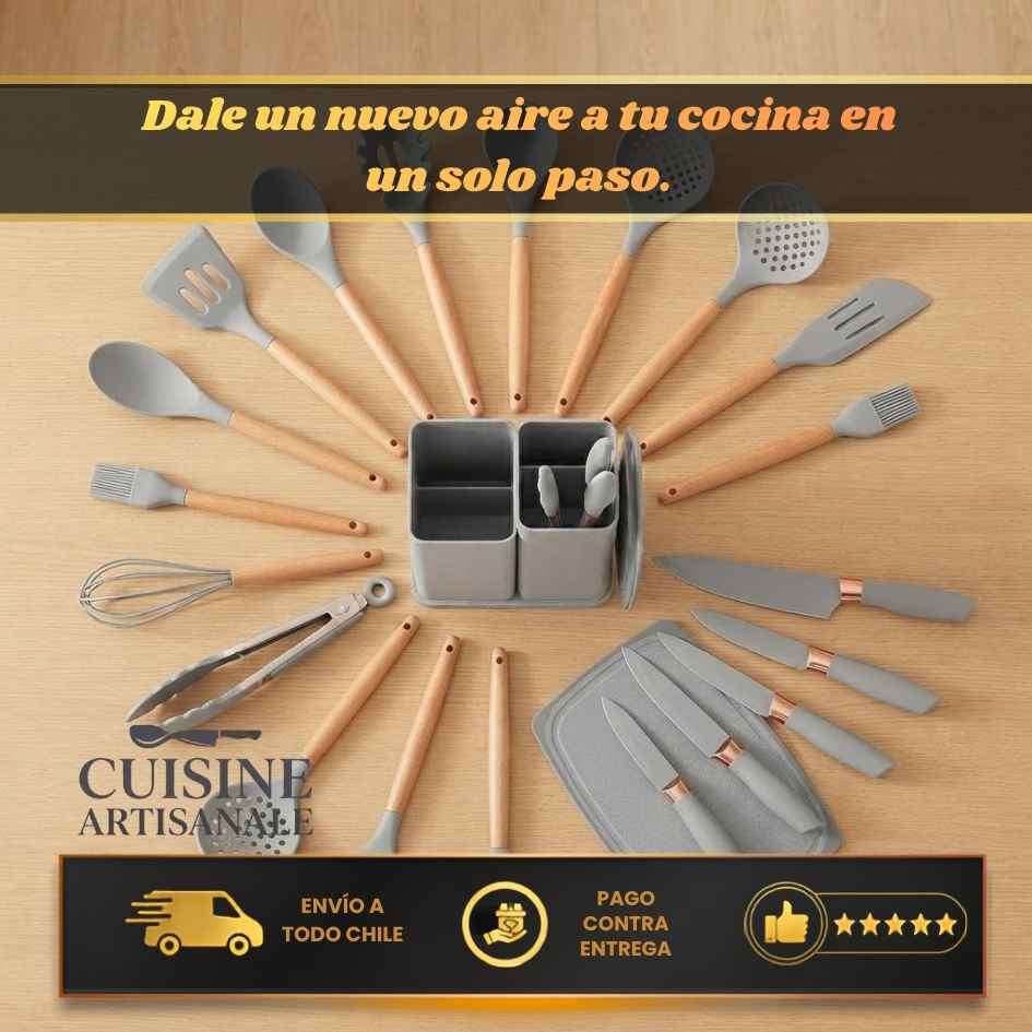 Cuisine Artisanale -el set de 19 piezas que unifica, ordena y protege tus ollas con elegancia instantánea.