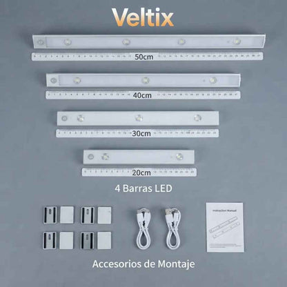 Veltix - Ilumina tus rincones al instante - Barra LED 50cm