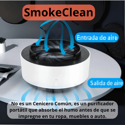 SmokeClean – Cenicero Purificador de Aire – Disfruta Espacios Sin Olor a Humo