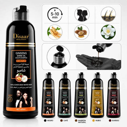 ColorRenew Pro™ - Cubre tus Canas en Minutos Mientras Lavas tu Cabello