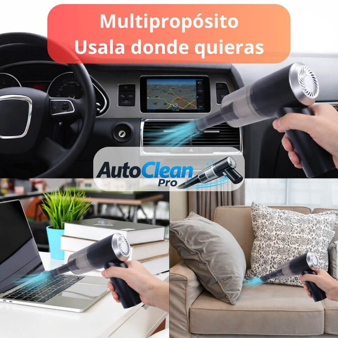 AutoClean Pro – Limpia tu Auto y Rincones Difíciles de Forma Práctica