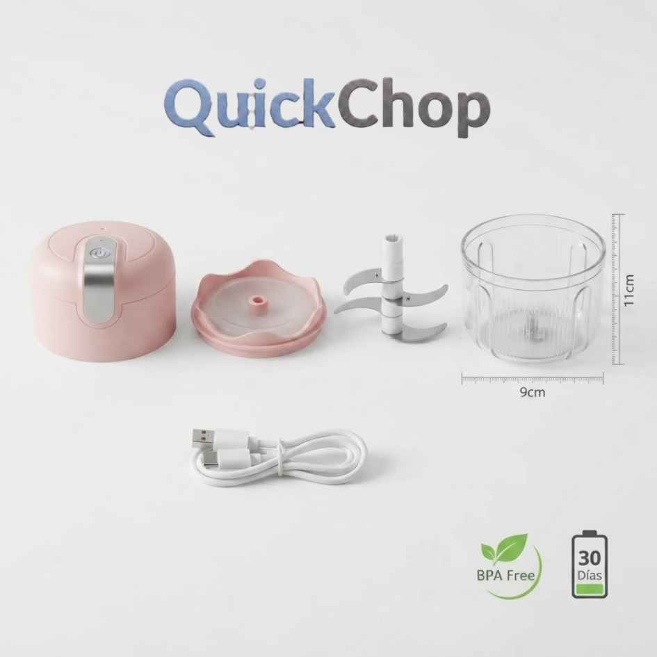 QuickChop - Pica cebolla sin llorar y sin cables con un solo toque