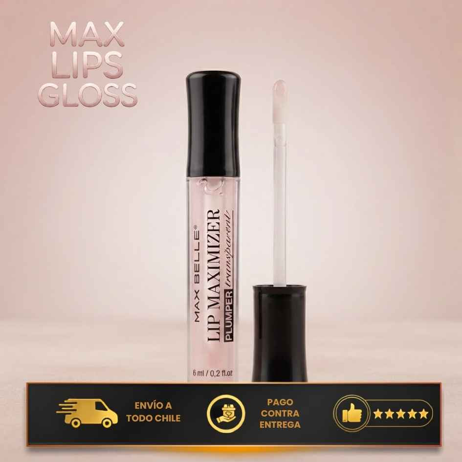 MAX LIPS GLOSS - Tu toque de volumen diario, hidratante y natural.