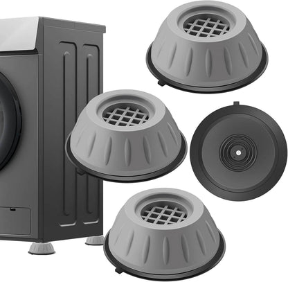 4 Soportes Anti-Vibración para Lavadora y/o Secadora - Firmeza y Silencio - Reduce Ruidos y Vibraciones desde el Primer Uso