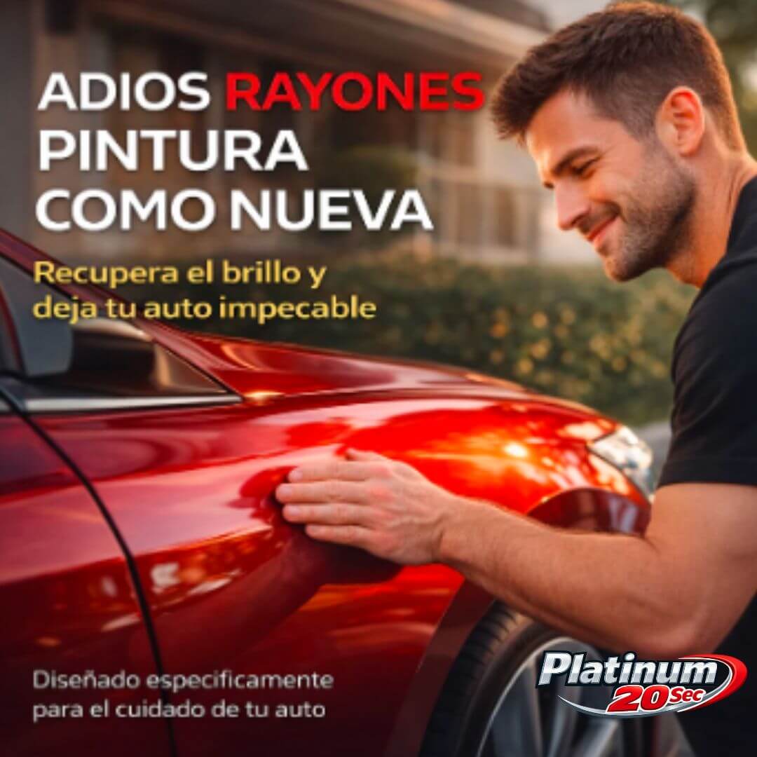 Platinum 20 Sec – Reparador de Rayones para Auto sin Ir al Taller
