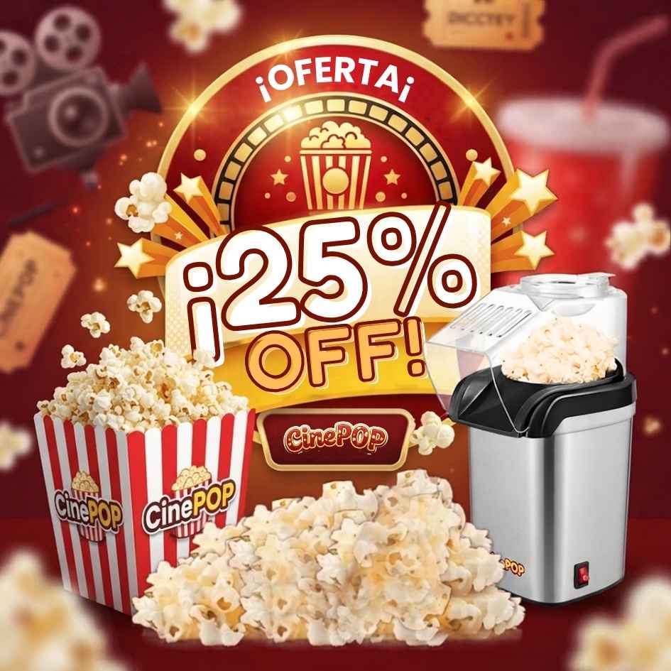 CinePOP - Disfruta tus películas favoritas con el sabor original- CON 25%OFF