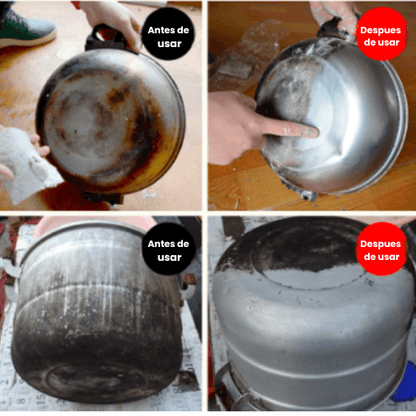 Limpiador Potente de utensilios de cocina Coreano - PACK 3X1 - Quita Grasa y Suciedad Difícil y Deja tu Cocina Reluciente