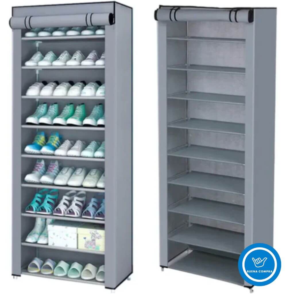 OrdenMax con 40% OFF - Zapatero Organizador Vertical de 10 Niveles - Transforma el desorden en un espacio limpio y funcional