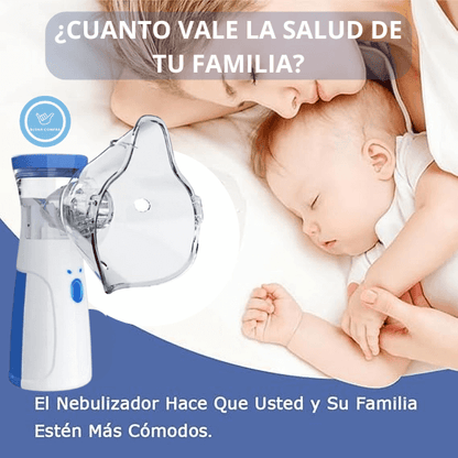 Nebulizador Portátil USB / Alivio inmediato para Crisis Respiratorias / Con Mascarilla para Adultos y Niños