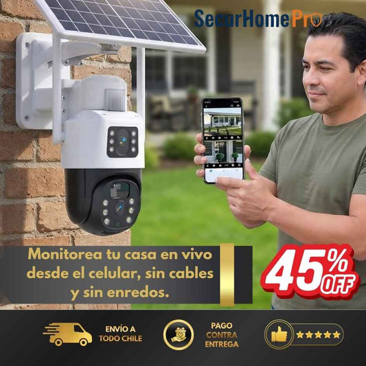 SecurHome Pro - Autonomía solar y grabación local, Sin subscripciones