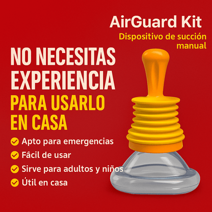 AirGuard Kit Promoción 2X1– Dispositivo de Rescate Antiasfixia Familiar – Diseñado para Ayudar en Casos Críticos sin Complicaciones