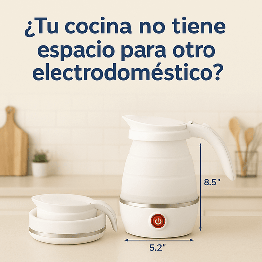 ThermoFlex - Hervidor Plegable Portátil - Agua Caliente en Minutos sin Ocupar Espacio en Casa o en Viajes