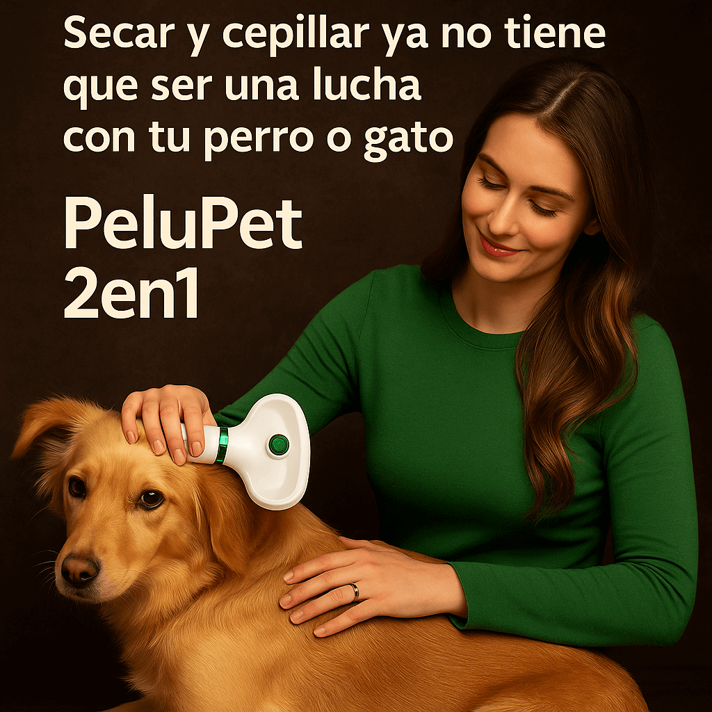 PeluPet 2en1 – Aseo Completo para Mascotas – Deja Su Pelaje Suave sin Llantos ni Peleas
