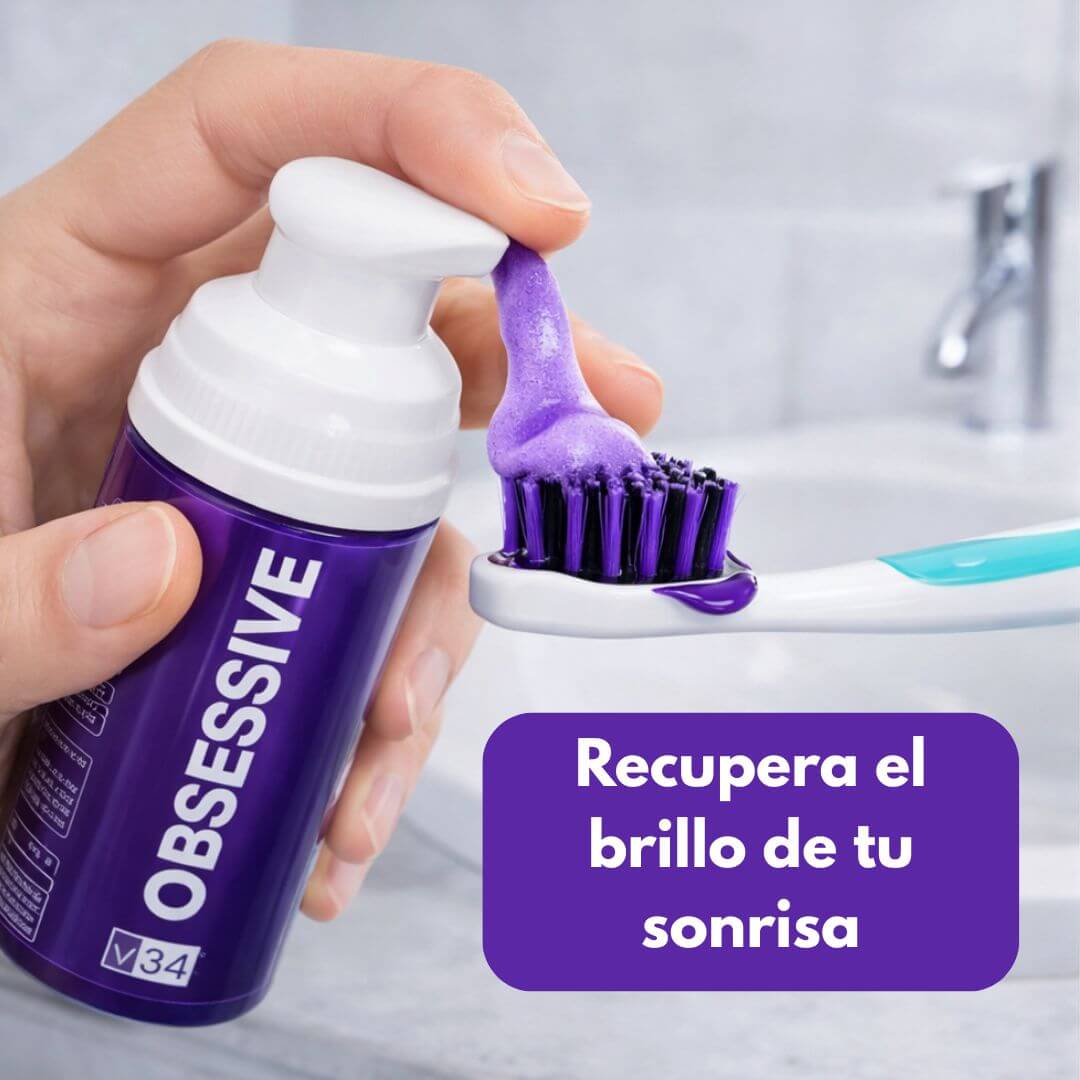 Pasta Dental Blanqueadora OBSESSIVE - Ayuda a mantener tus dientes más blancos y una frescura diaria - OFERTA BLACK FRIDAY